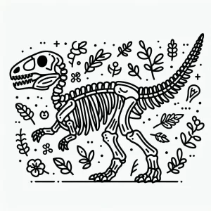 coloriage Squelette a telecharger