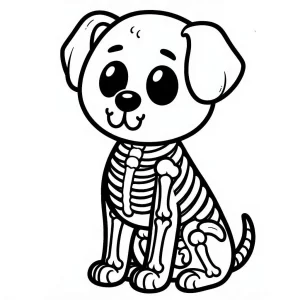 coloriage Squelette à imprimer gratuitement