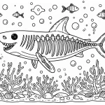 coloriage Squelette pour enfants a imprimer