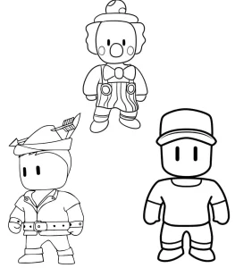 coloriage Stumble Guys pour enfant de 4 ans