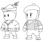 coloriage Stumble Guys pour enfant de 7 ans