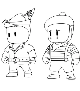 coloriage Stumble Guys pour enfant de 7 ans