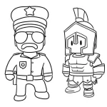 coloriage Stumble Guys de pour enfants