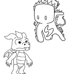 coloriage Stumble Guys pour enfant de 6 ans