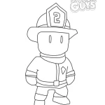 coloriage Stumble Guys pour enfant de 5 ans