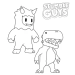 coloriage Stumble Guys à imprimer gratuitement pdf
