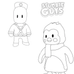 a imprimer coloriage Stumble Guys gratuit