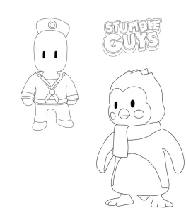 a imprimer coloriage Stumble Guys gratuit