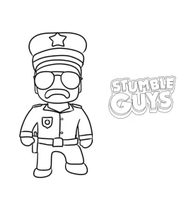 coloriage Stumble Guys a dessiner en ligne