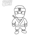 coloriage Stumble Guys pour enfant de 7 ans