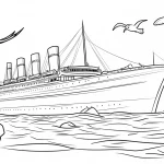 imprimer coloriage Titanic gratuit