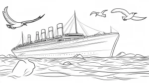 imprimer coloriage Titanic gratuit