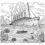 télécharger coloriage Titanic gratuit