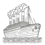 coloriage Titanic en ligne