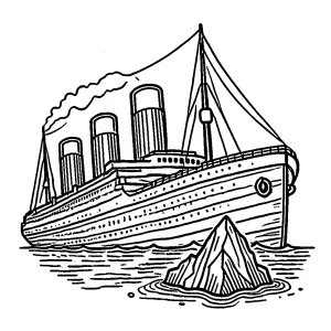 coloriage Titanic en ligne pour enfant