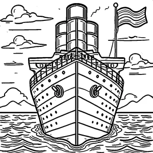 imprimer coloriage Titanic