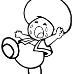 imprimer coloriage Toad gratuit