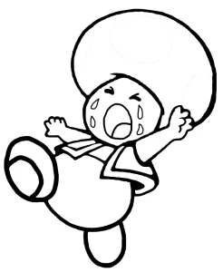 imprimer coloriage Toad gratuit