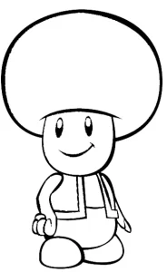 coloriage Toad et dessin a imprimer
