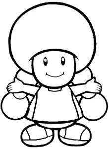 coloriage Toad a colorier en ligne gratuitement