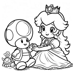 coloriage Toad pour enfant de 3 ans
