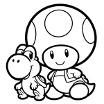 coloriage Toad pour enfant de 4 ans