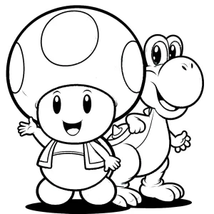 coloriage Toad de pour enfants