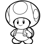 coloriage Toad a imprimer gratuit