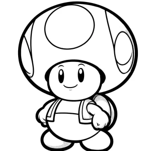 coloriage Toad a imprimer gratuit