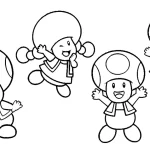 coloriage Toad à imprimer pour enfant de 12 ans