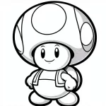 coloriage Toad gratuit a imprimer