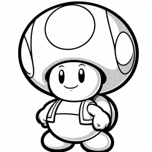 coloriage Toad gratuit a imprimer