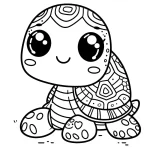 coloriage Tortue a imprimer