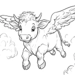 coloriage Vache à imprimer pdf gratuit