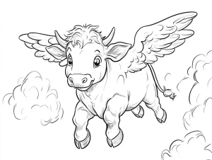 coloriage Vache à imprimer pdf gratuit