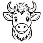 coloriage Vache à imprimer pdf gratuit
