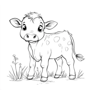 coloriage Vache à imprimer pdf gratuit