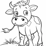 coloriage Vache pour enfant