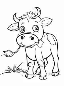 coloriage Vache pour enfant