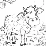 coloriage Vache d