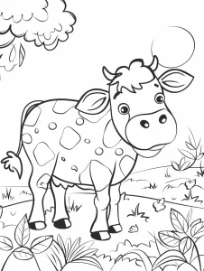 coloriage Vache d