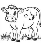 coloriage Vache a colorier en ligne