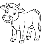 coloriage Vache à imprimer pdf gratuit