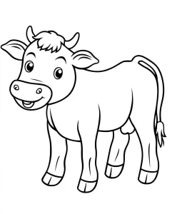 coloriage Vache à imprimer pdf gratuit