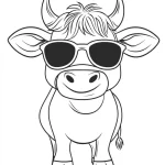 coloriage Vache a imprimer gratuitement