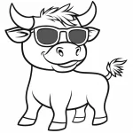 coloriage Vache en ligne pour enfant