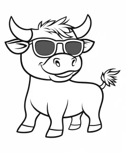 coloriage Vache en ligne pour enfant