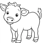 coloriage Vache a imprimer gratuit