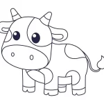 coloriage Vache pour enfants
