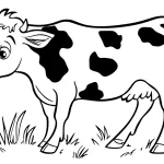 coloriage Vache à imprimer pdf gratuit